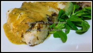 Merlulza al vapor con salsa verde