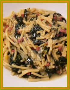 Recetas Olla Schneider fideos con espinacas